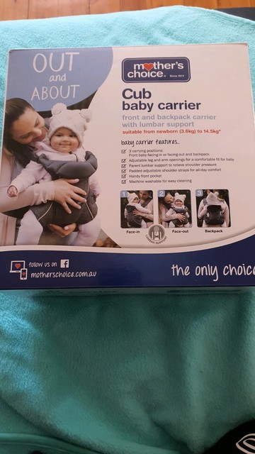 mothers choice cub baby carrier